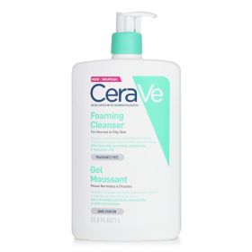 CERAVE - Foaming Cleanser For Normal to Oily Skin (With Pump) 598774 1000ml/33.8oz