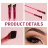 2Pcs New Wild Eyebrow Brush Square Simulated Hairline Eyebrow Paste Artifact Eyebrow Brush Brow Makeup Brushes