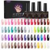 Limegirl Gel Nail Polish Set 60/40/24Colors Semi Permanent UV Led Gel Varnish Soak Off Nail Lacquers Base Top Coat