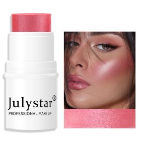 Blush Stick For Cheeks Eyes & Lips Sheer Glow Blendable and Buildable Color 2-in-1 Blush and Cheek Makeup Stick (Color: 3)