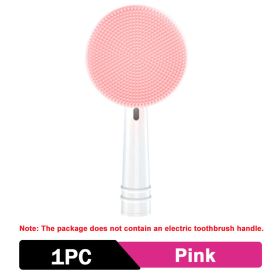 Oral-B Facial Cleansing Brush Head - Waterproof Silicone Face Spin Brush for Deep Cleaning, Exfoliating, and Massaging - Replacement Heads for Electri (Color: 1pc Pink)