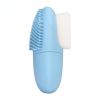 Double head face wash brush Japan silicone face wash brush manual face wash pore black head brush makeup brush beauty tool