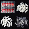 1 Box 100 Pieces Half Cover C-shape Coffin Nail Tip Artificial Fingernails